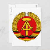 DDR Wappen Postkarte (Vorne/Hinten)