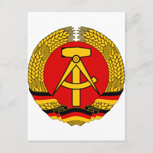 DDR Wappen Postkarte