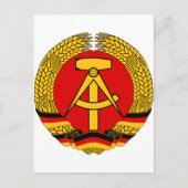 DDR Wappen Postkarte (Vorderseite)