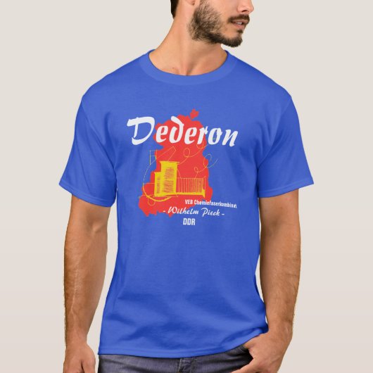 DDR Werbedesign Dederon Chemiefasern T-Shirt (Vorderseite)