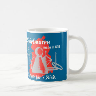 DDR Werbedesign Spielwarenkombinate der DDR Kaffeetasse