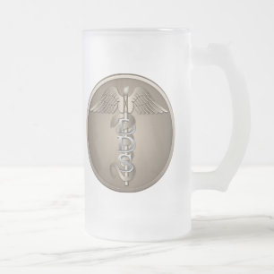 DDS Caduceus Mattglas Bierglas