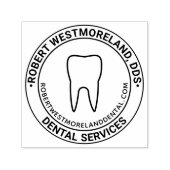DDS-Zahnlogo, Name, Website-URL Permastempel (Design)