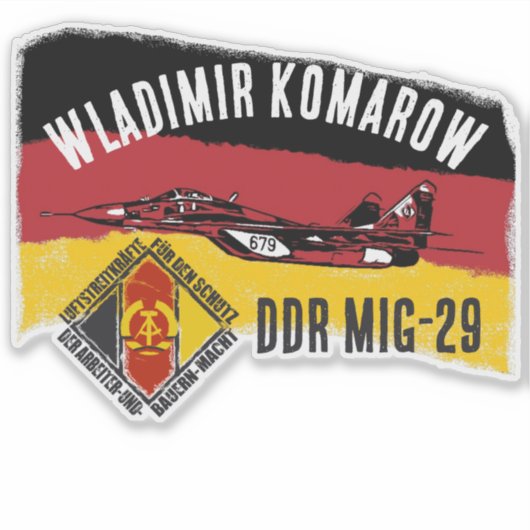 DDT MIG 29 AUFKLEBER (Vorderseite)