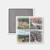 DE0103 Europa, Deutschland, Heidelberg, Kühlschran Magnet (Vorderseite/Rückseite)