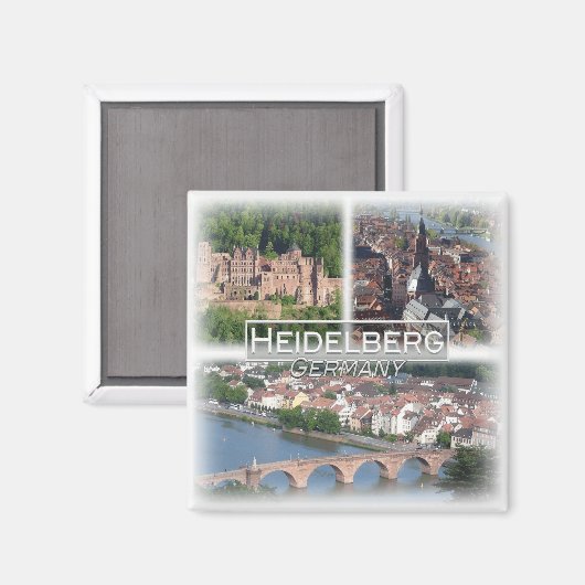 DE0104 Europe, Deutschland, Heidelberg, Kühlschran Magnet (Vorderseite/Rückseite)