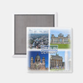 DE0109 Europa Deutschland, Berlin, Kühlschrank Magnet (Vorderseite/Rückseite)