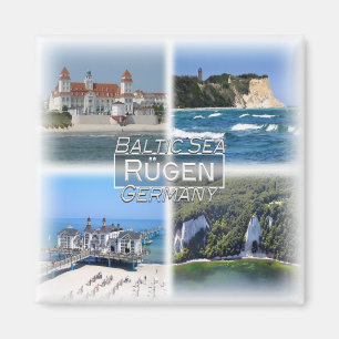 DE0125 Europa, Deutschland, Rügen, Ostsee, Kühlsch Magnet