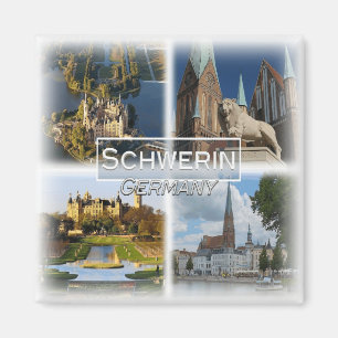 DE0130 Europa, Deutschland, Schwerin, Kühlschrank Magnet