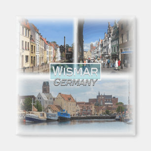 DE0141 Europa, Deutschland, Wismar, Kühlschrank Magnet