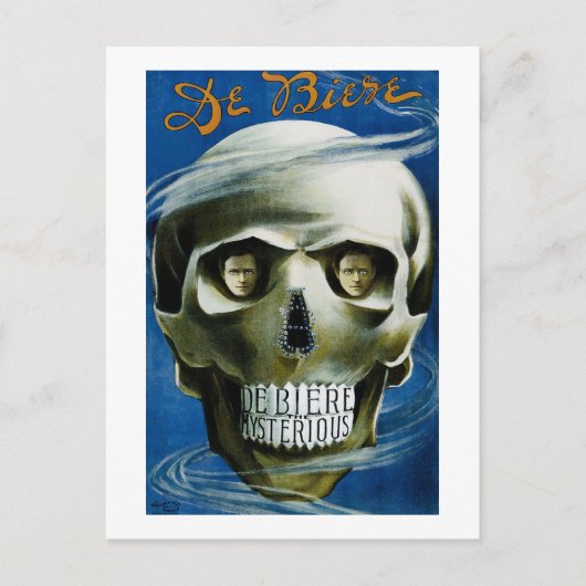 De Biere Magic Skull Postkarte (Vorderseite)