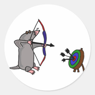 DE-Blinde Rolle im Bogenwettbewerb Runder Aufkleber