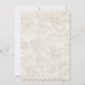 De Boda Elegante Con Flores Rosa Pastel Einladung (Rückseite)