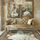 De bonne grâce Bouffant Portrait & Swan Seidenpapier