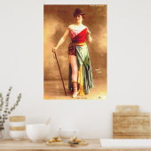 De Clercq Entertainer des Casino de Paris 1890 Poster (Küche)