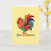 De Colores Grußkarte mit Texten & Umschlag Karte (Gelbe Blume)