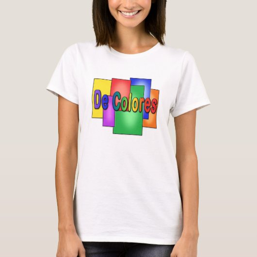 De Colores im Buntglas T-Shirt (Vorderseite)