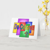 De Colores Rainbow Karte (Gelbe Blume)