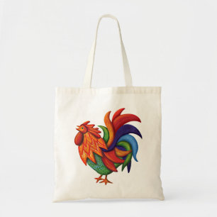 De Colores Rooster Gallery Tote Tasche