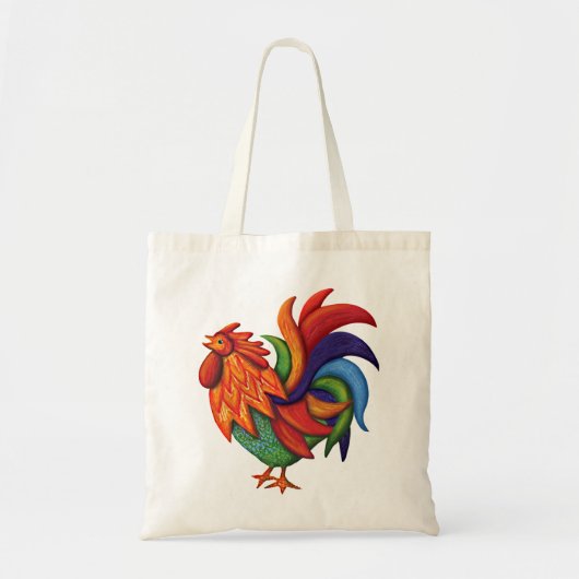 De Colores Rooster Gallery Tote Tasche (Vorne)