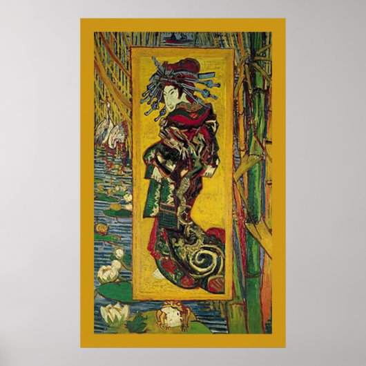 De Courtisane von Vincent van Gogh Poster (Vorne)