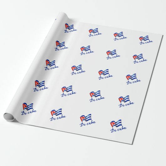 De Cuba Flag 🇨 🇺 Geschenkpapier (Ungerollt)