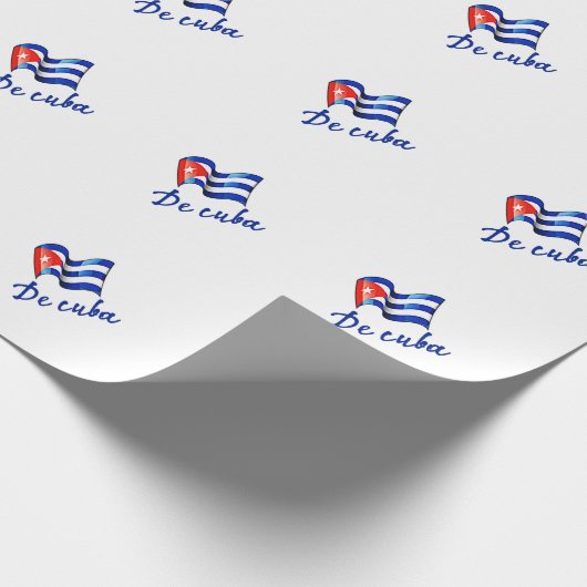 De Cuba Flag 🇨 🇺 Geschenkpapier (Ecke)