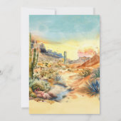 De Cumpleaños Desierto Vintag Fiesta 40 años Einladung (Rückseite)