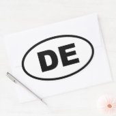 DE Delaware Ovaler Aufkleber (Umschlag)