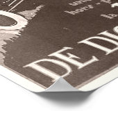 De Dion Bouton Vintage Ad Poster (Ecke)