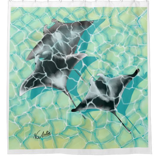 DE Duschvorhang Manta Rochen (Vorderseite)