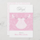 De elegante Uitnodiging van het Doopsel van het Me Einladung (Vorne/Hinten)