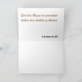 De Felicitacion Dia de Los Reyes Tarjeta Karte (Innenseite)