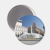 De Ferrari Square, Genua, Italien Magnet (Vorderseite/Rückseite)