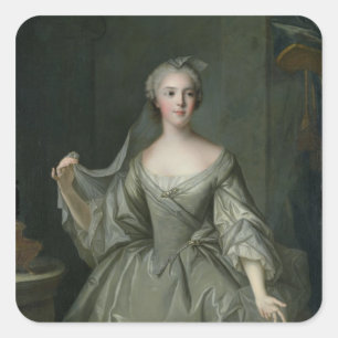De Frankreich Madame Sophie als Vestal-Jungfrau Quadratischer Aufkleber