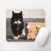 De Fubby's verstoppen zich voor de kat Ping. Mousepad (Mit Mouse)