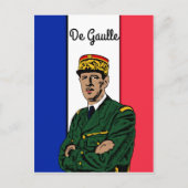 De Gaulle Postkarte (Vorderseite)