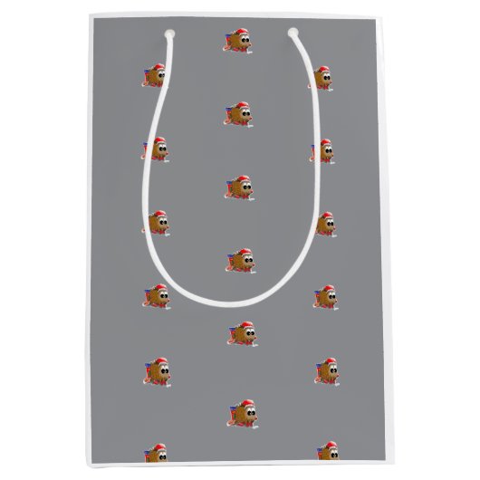 DE/GB Geschnektüte Igel/ Gift bag Hedgehog Mittlere Geschenktüte (Vorderseite)