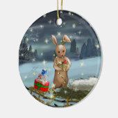 DE/GB Keramik Ornament Hase/ceramic ornament  (Links)