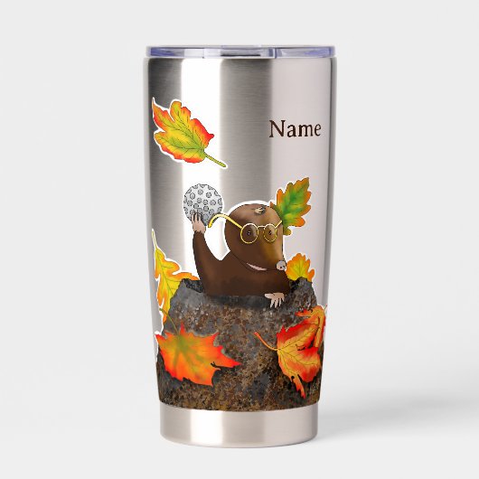 DE/GB Thermobecher/Thermal mug Maulwurf/Mole Thermobecher (Vorderseite)