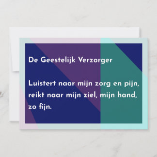 De Geestelijk Verzorger Dankeskarte
