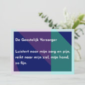 De Geestelijk Verzorger Dankeskarte (Stehend Vorderseite)