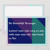 De Geestelijk Verzorger Dankeskarte (Vorne/Hinten)