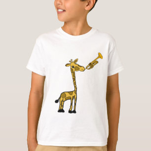 DE- Giraffe spielt das Trumpet-Shirt T-Shirt
