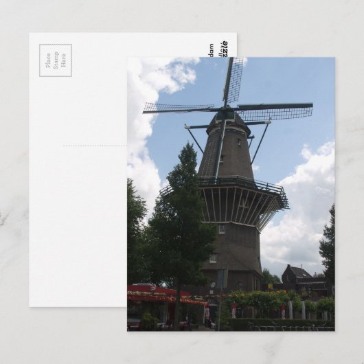 De Gooyer Windmill Amsterdam Postkarte (Vorne/Hinten)