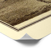 De Graff, OH Panoramakarte - 1875 Poster (Ecke)