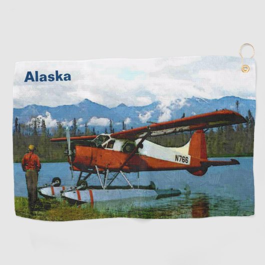 De Havilland Beaver Floatplane - Alaska Golfhandtuch (Horizontal)