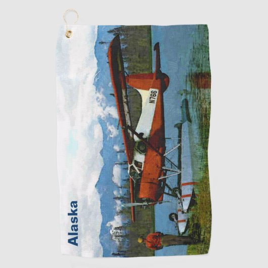 De Havilland Beaver Floatplane - Alaska Golfhandtuch (Vorderseite)