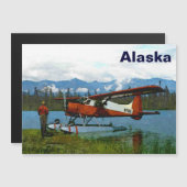 De Havilland Beaver Floatplane - Alaska Magnetkarte (Vorne/Hinten)
