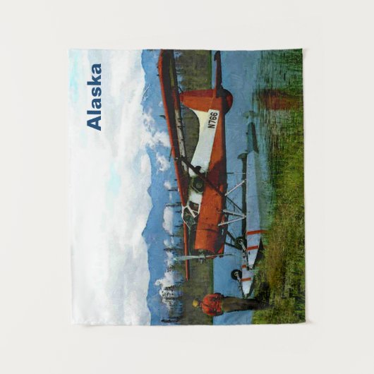 De Havilland Beaver Floatplane - Alaska Wandteppich (Vorderseite)